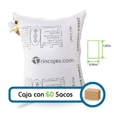 Box with 60 inflatable bags - Raffia Airbag 90x120