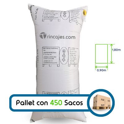 Pallet with 450 inflatable bags - Raffia Airbag 90x180
