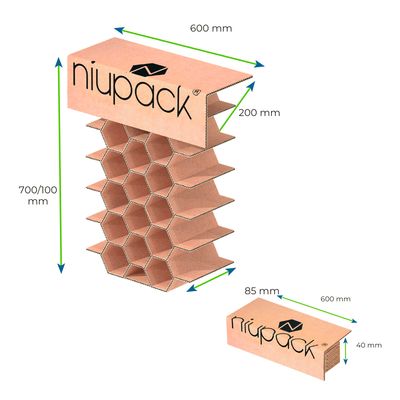 Niupack SIDE 60x20cm con un grosor de 85mm