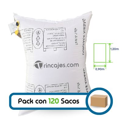 Box with 120  inflatable bags - Raffia Airbag 90X180