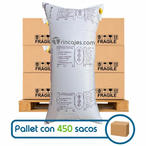 Pallet with 450 inflatable bags - Raffia Airbag 90x180