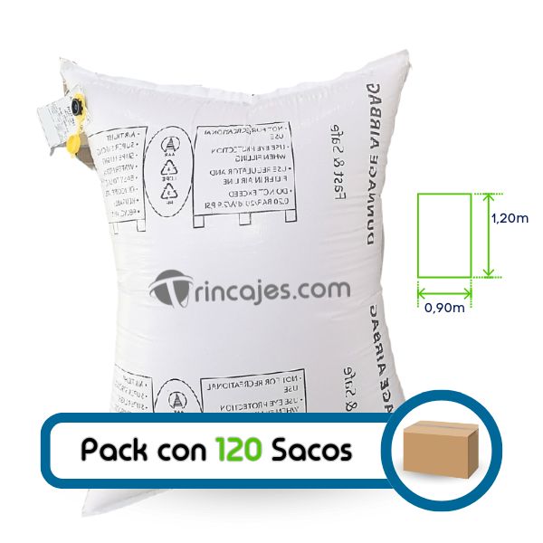 Box with 120  inflatable bags - Raffia Airbag 90X180