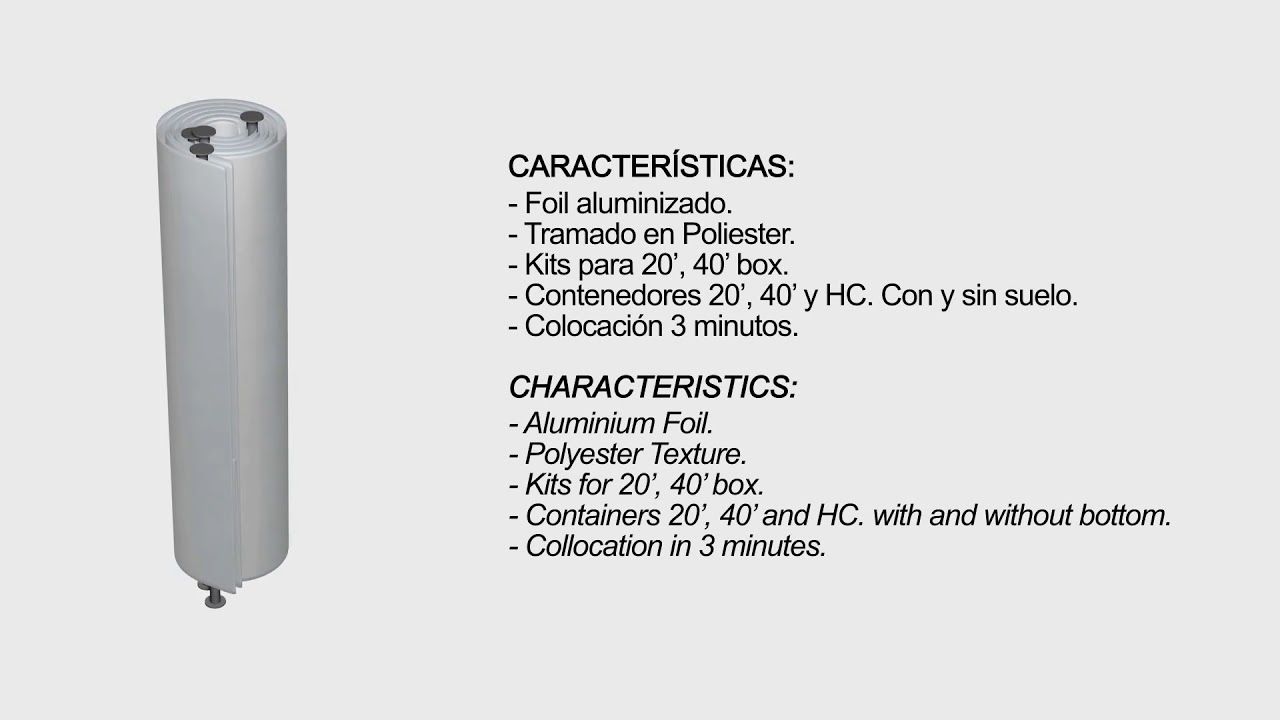 KIT CARGOTHERM PLUS - Aislante Isotérmico Para Contenedor