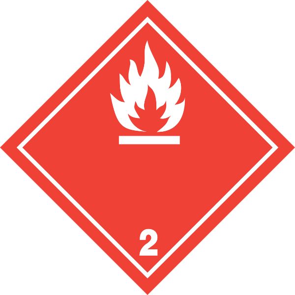 ADHESIVOS DE GASES INFLAMABLES FORMATO