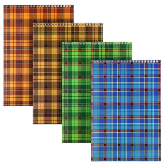 Axent Delta Spiral Notebook, Squared, size A4, 48 sheets, Assorted cover