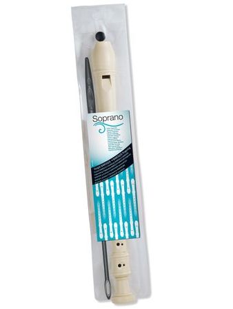 Maped Soprano recorder, Baroque fingering, with cleaning rod