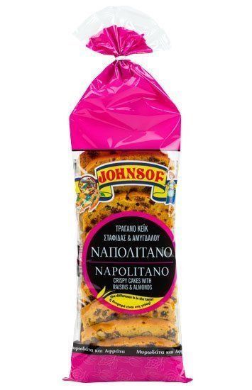 Johnsof Sweet Napolitano raisins & almonds crispy cake 240g