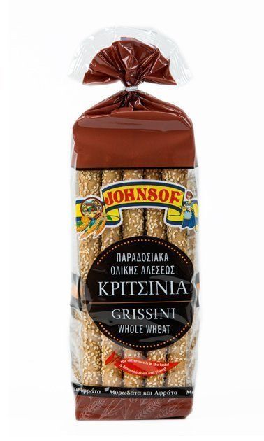 Johnsof Traditional Whole Wheat Grissini (breadsticks) 200g