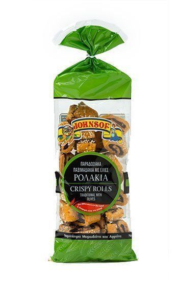 Johnsof Traditional Crispy Olive Rolls 250g