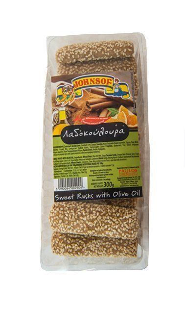 Johnsof Sweet Olive Oil Rusks (No Added Sugar) 300g