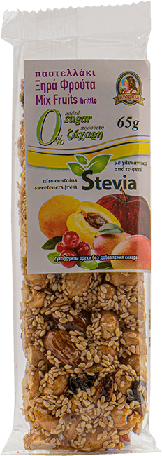 Amalia Mix Fruits Brittle (healthy sweet bar) with 0% added sugar 65g