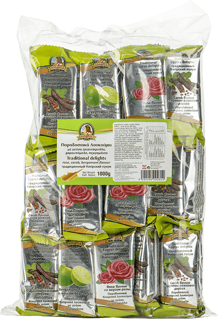 Amalia Traditional Cyprus Delights (individually packed) Mixed Flavours 1000g