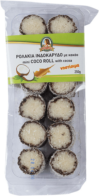 Amalia Mini Coco Rolls with cocoa Sweet 250g