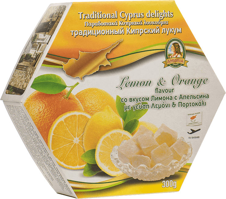 Amalia Cyprus Delights Lemon & Orange Flavour 300g