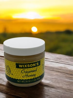 Raw Plain Creamed Honey 16 oz.