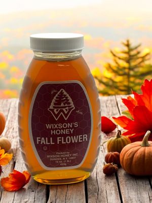 Raw Fall Flower Honey 16 oz.