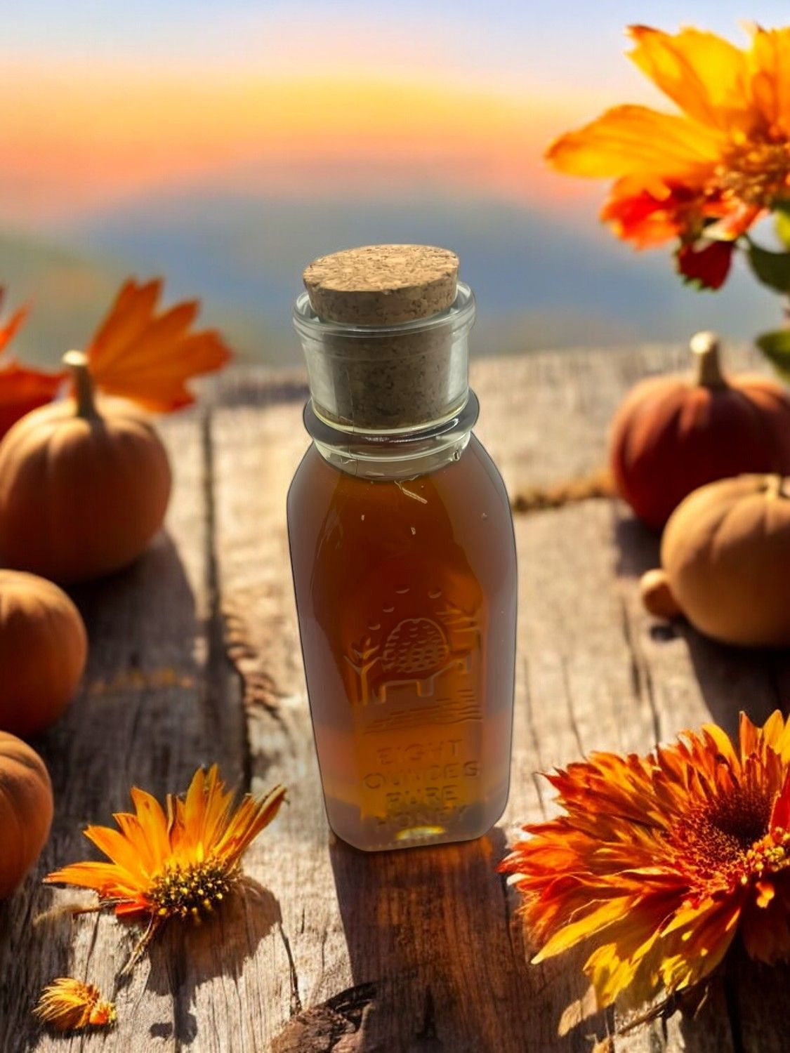Raw Fall Flower Muth Honey 8 oz.