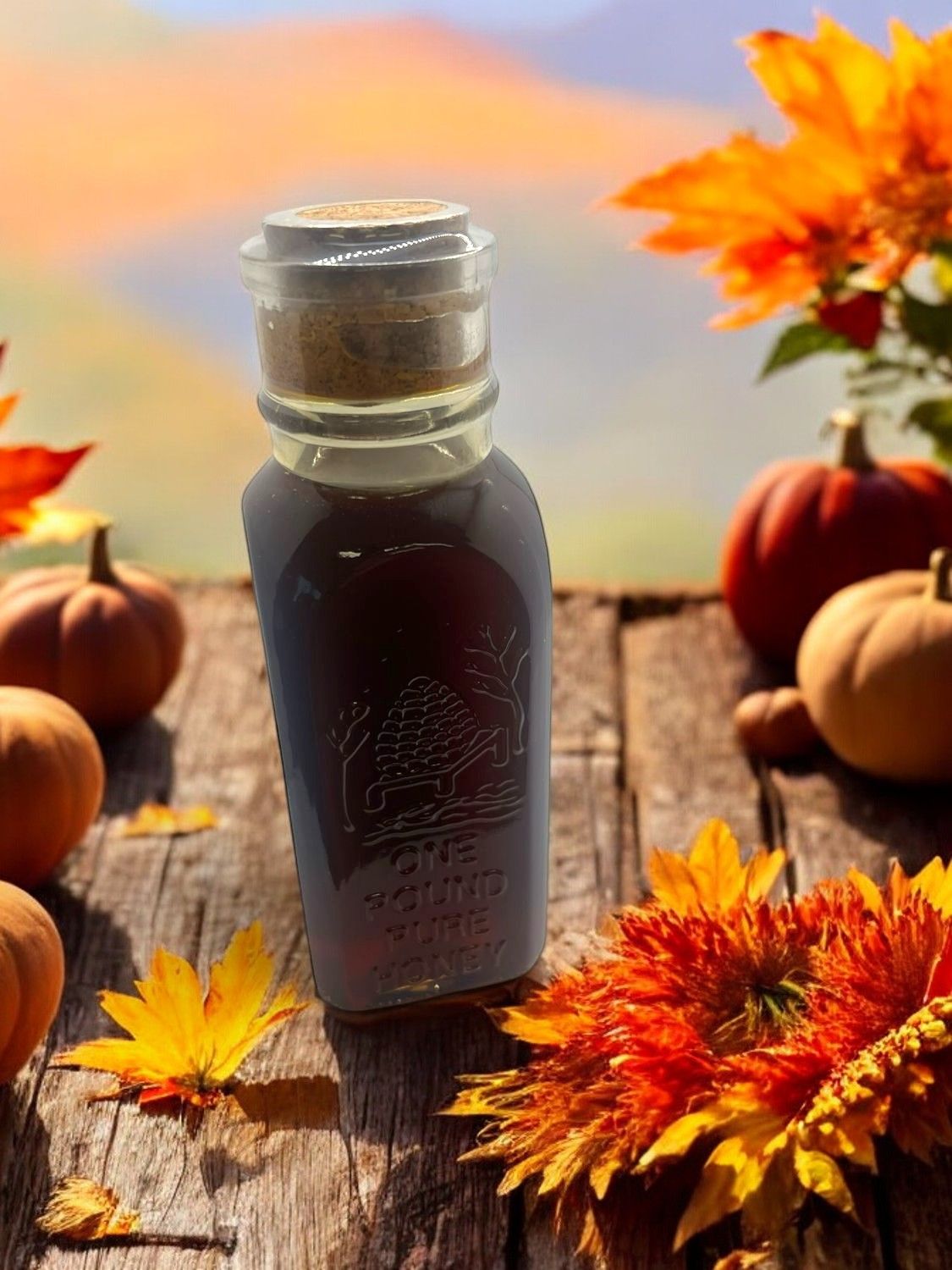 Raw Fall Flower Muth Honey 16 oz.