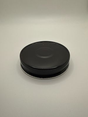 Metal-W/Button-Lug Cap Black 70 mm