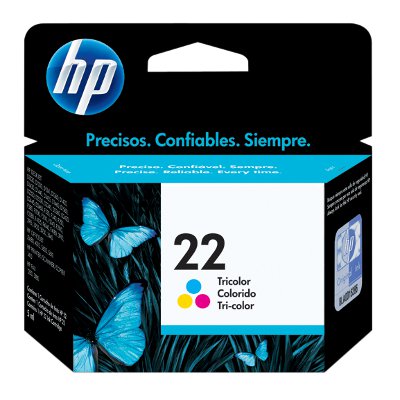 HP 22 - Cartucho de impresion - 1 x color (cian, magenta, amarillo)