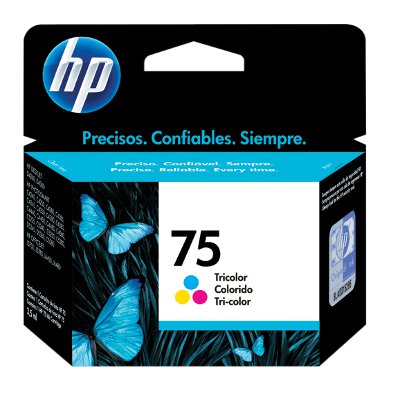HP 75 - Cartucho de impresión - 1 x color (cian, magenta, amarillo)