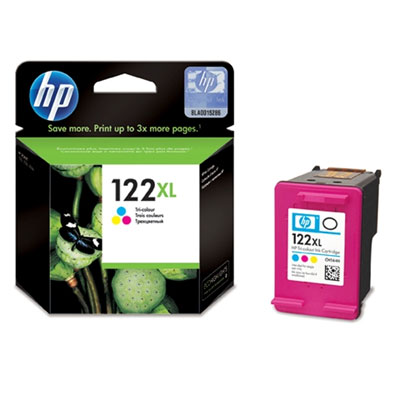 HP 122XL - Cartucho de impresión - gran cap.  1 x ama, cián , mag (330 Paginas)