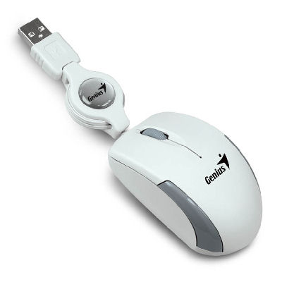 Genius Micro Traveler Mouse Optico Blanco USB