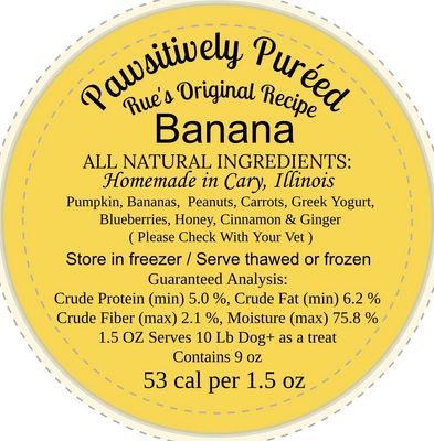 Rue&#39;s Original Recipe Toy Filler/Food Toppers + Banana