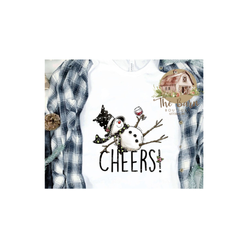 Tipsy Snowman Wine Cheers