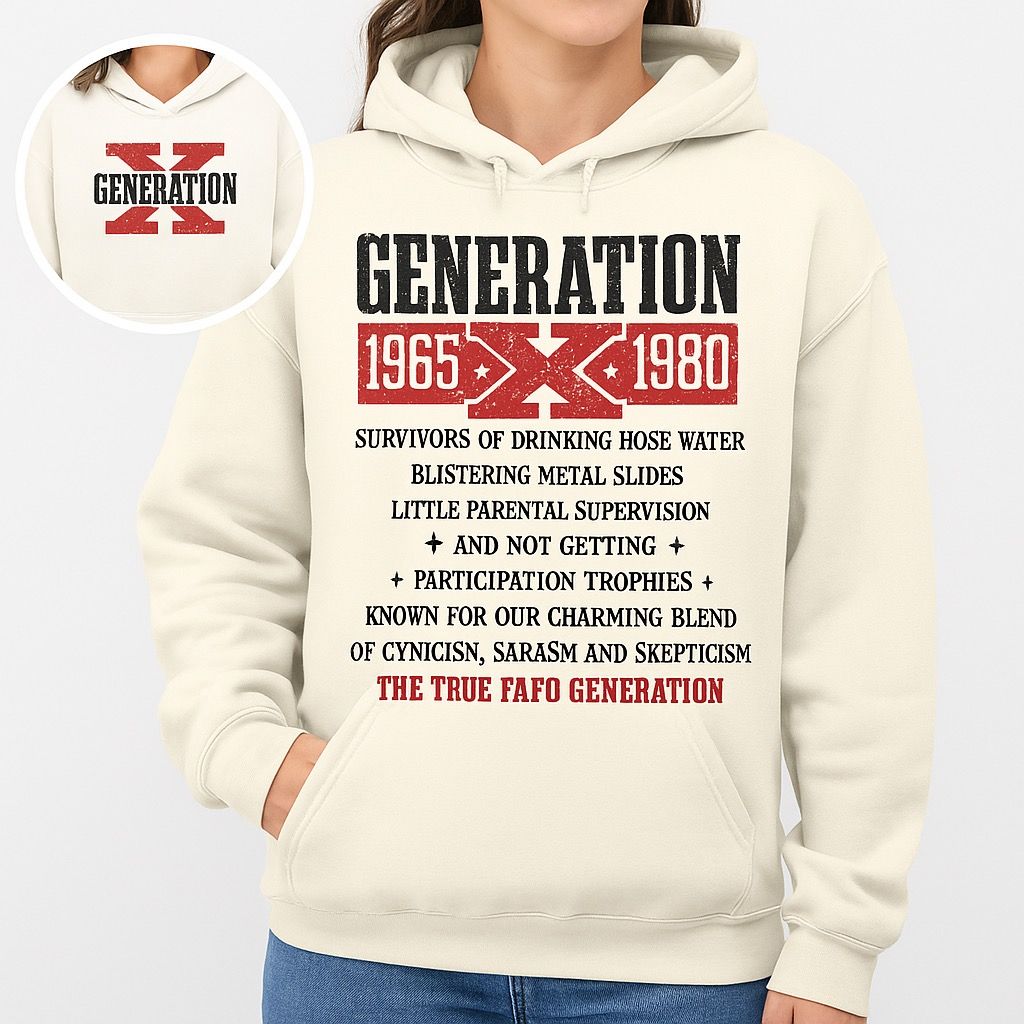 Generation X – Retro Graphic Sweatshirt (1965–1980)