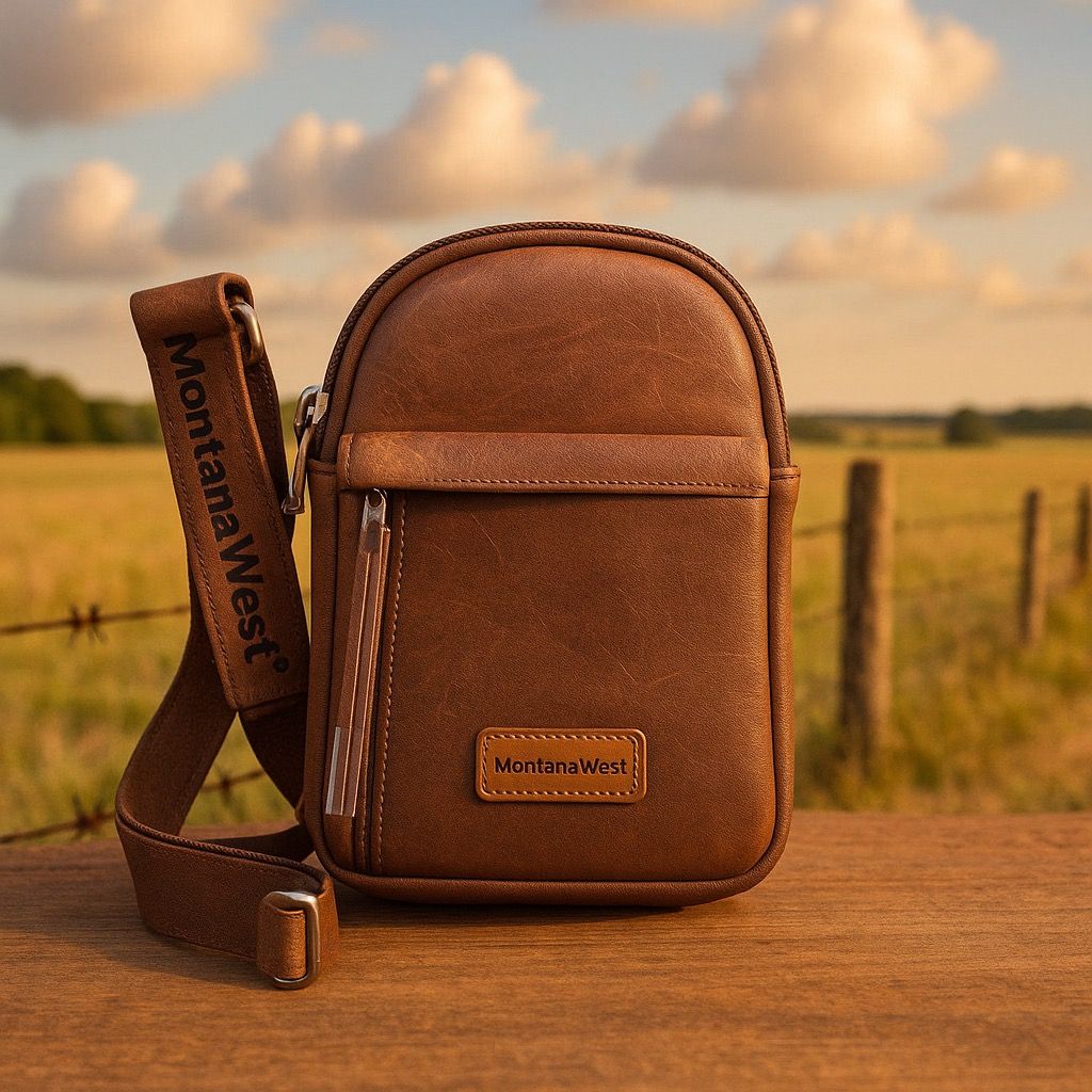 Montana West Brown Faux Leather Crossbody Sling Bag