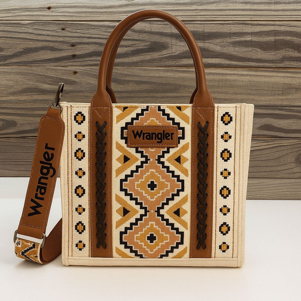 Wrangler Southwestern Geometric Tote Bag