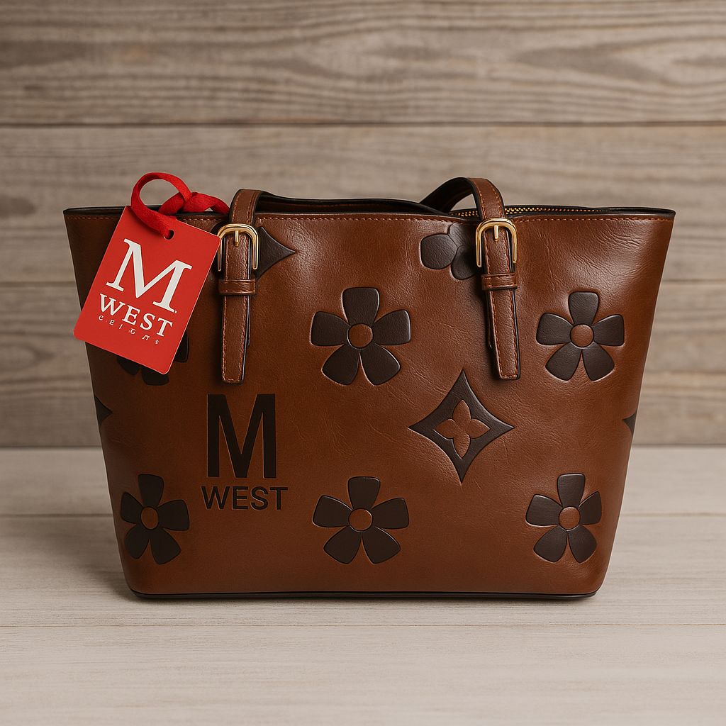 Dark Chocolate Flower Handbag