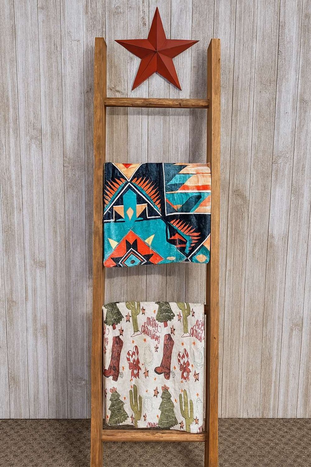 Rustic Reclaimed Wood Ladder