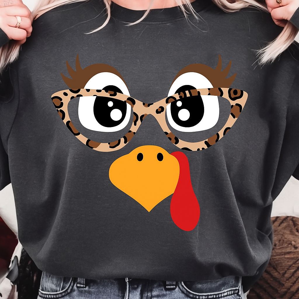 Turkey Face Leopard Glasses