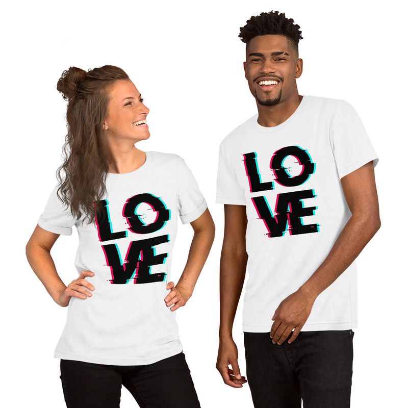 Love message designed at a perfection style its a Unisex t-shirt