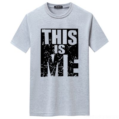 Short-sleeved Men THIS IS ME Round Neck T-shirt