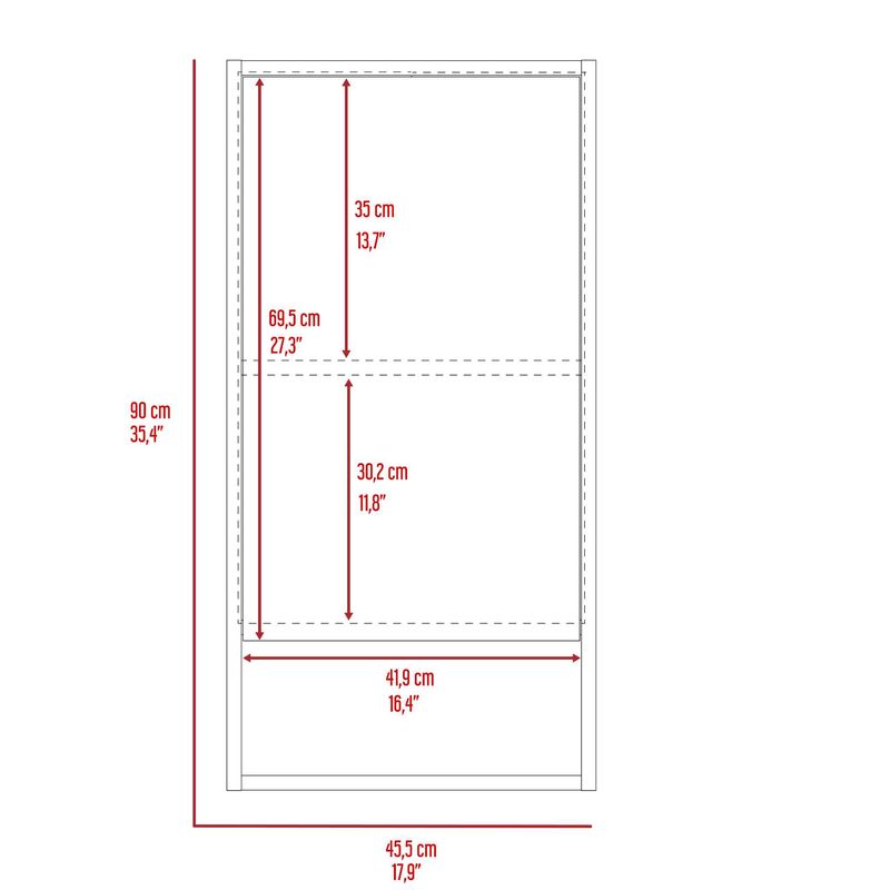 Burlington Rectangle Medicine Cabinet with Mirror White