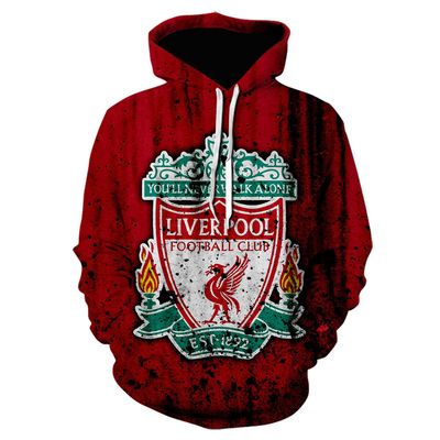 New Liverpool Football Club 3D Printed Pullover Casual Men&#39;s Sweater 