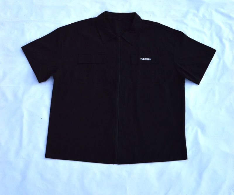 Camisa Cargo Negra Bordada