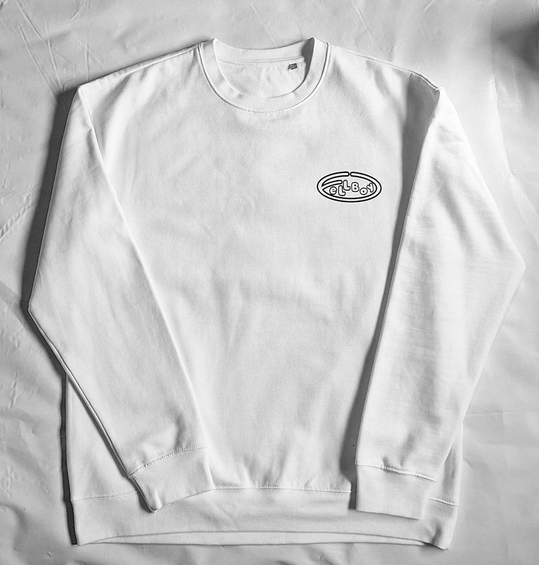 Sudadera Oversize Blanca Grafiti