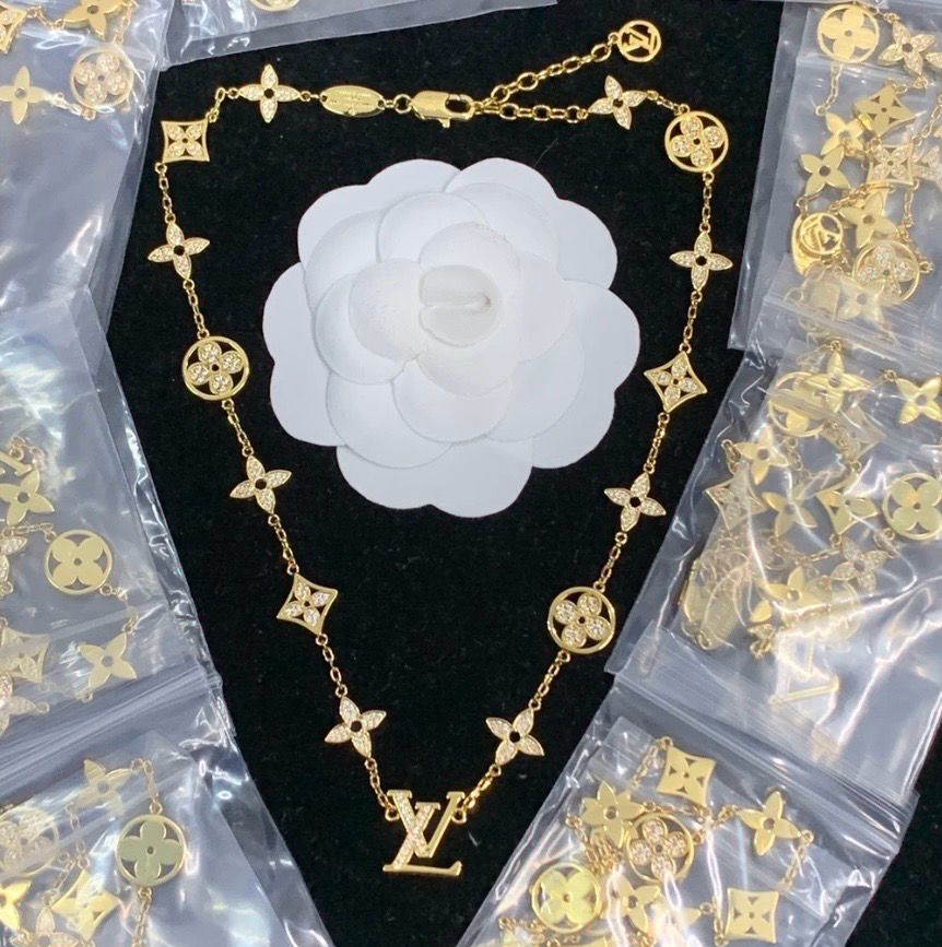 LV Gold Necklace