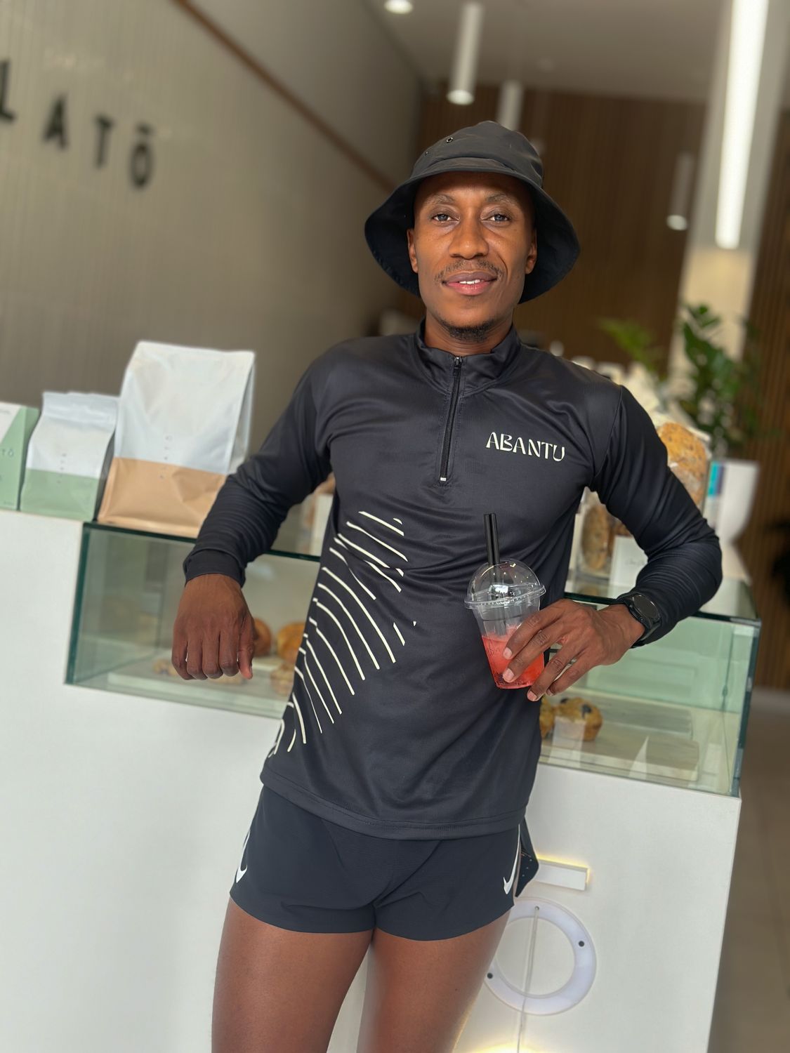 Abantu Black Long Sleeve Training Top