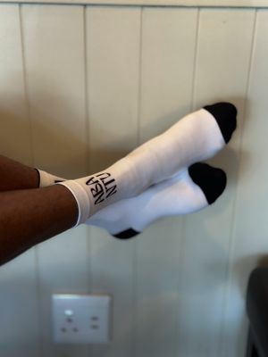 Abantu White Classic Socks