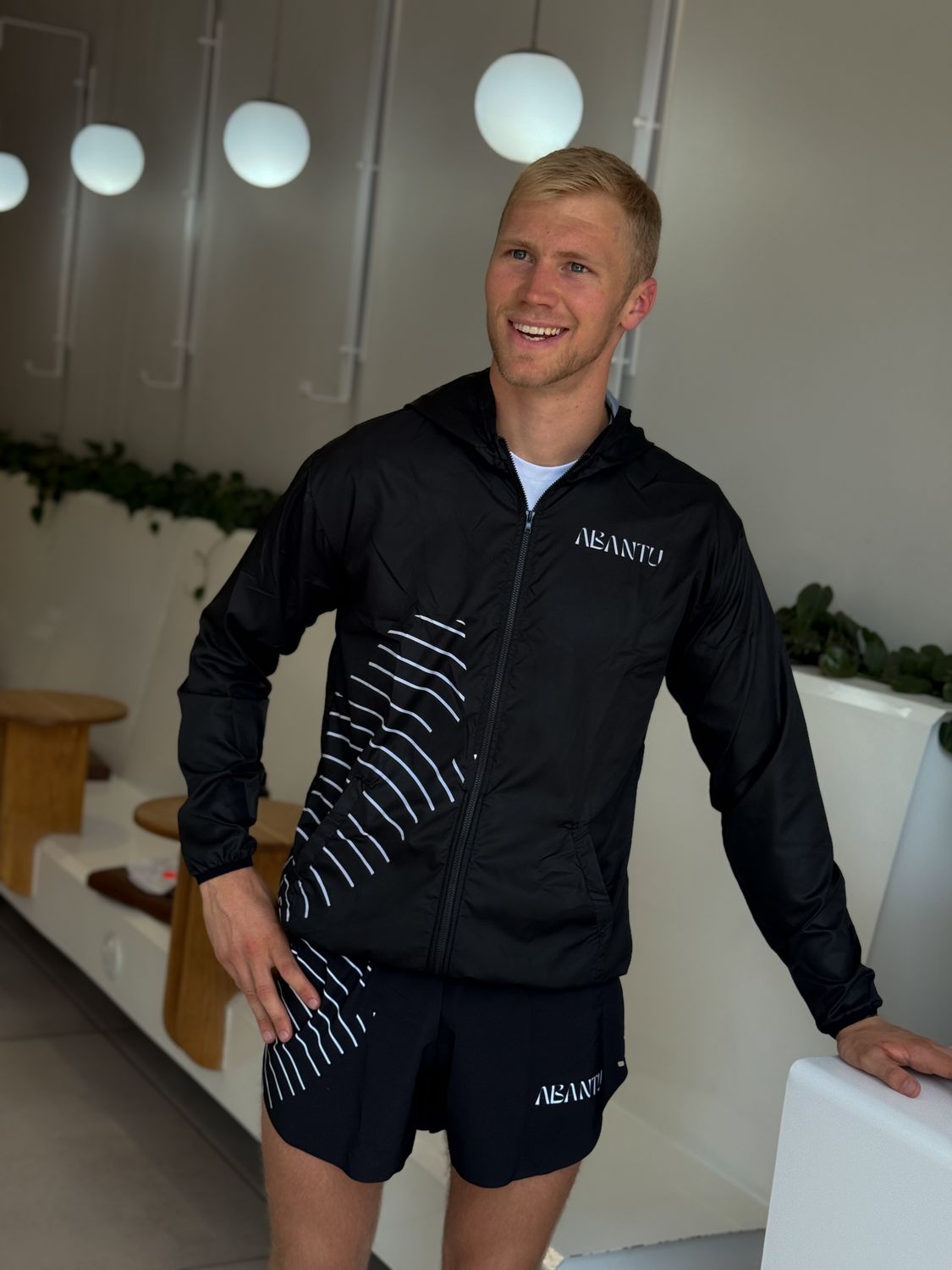 Abantu  Black Windbreaker