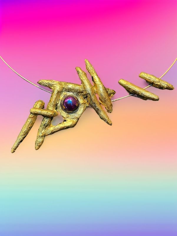 Collier mit Schmuckstein