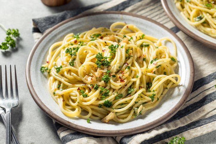 Spaghetti aglio, olio e peperoncino