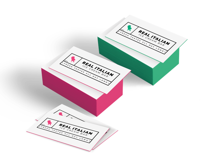Painted Edge Business Cards