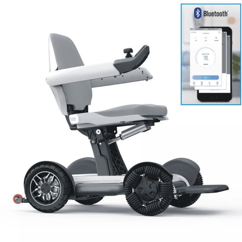 elektrischer intelligenter Rollstuhl Robooter X40 faltbar mit App-Steuerung