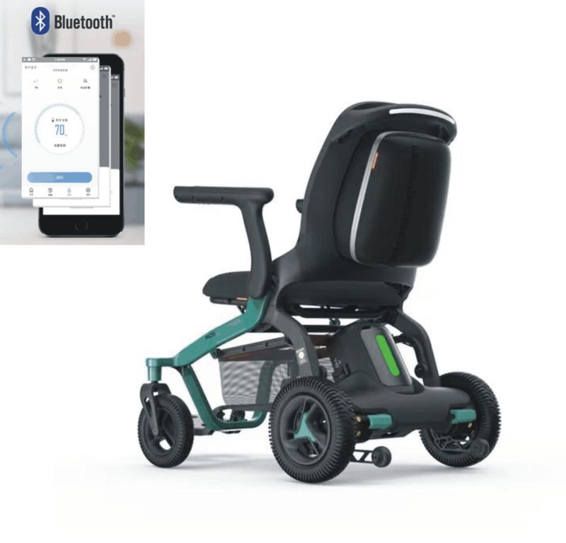 elektrischer intelligenter Rollstuhl Robooter E40 mit App Steuerung faltbar